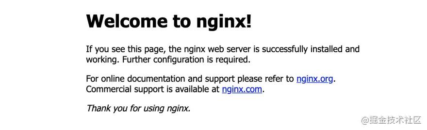 Nginx webpage