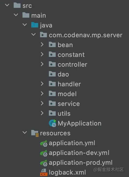 Java MVC Project Structure